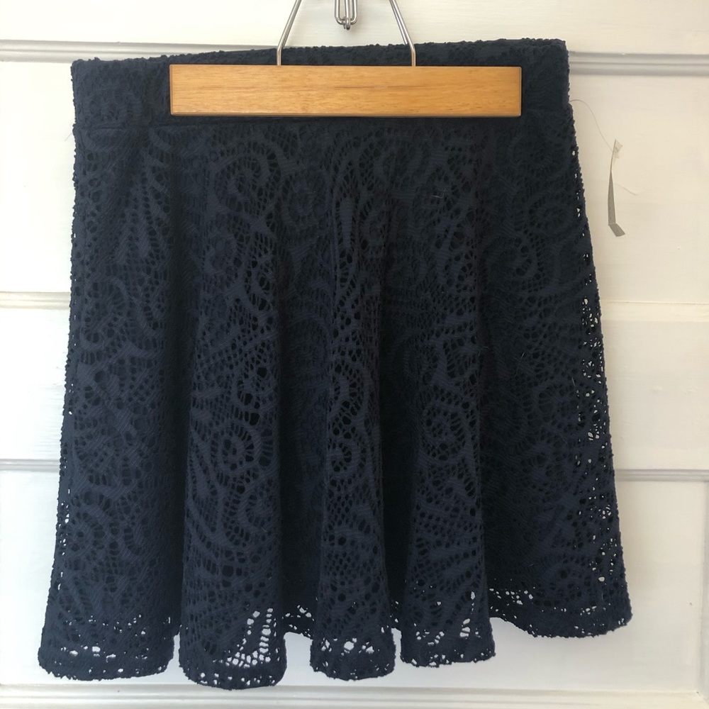 Aeropostale navy blue lace skirt NWT